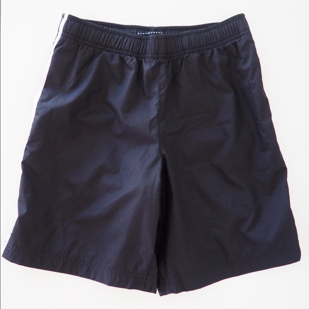 LANDS END KIDS Black Athletic Drawstring Shorts
